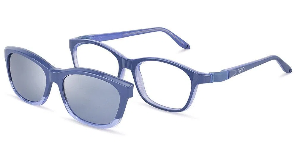 Nanovista Blind SC 3.0 Eyeglasses - CLIP BIND SC 3.0 BLACK LAVENDER W/CLIP - view 2